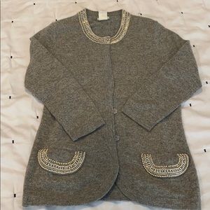 Beaded chasmere sweater